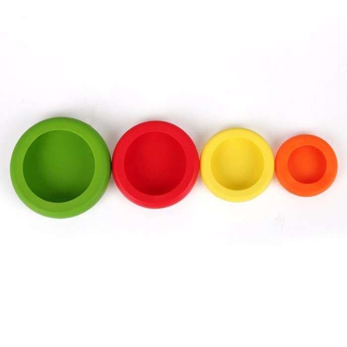 Conservador de alimentos em silicone . pack de 4 . Novos