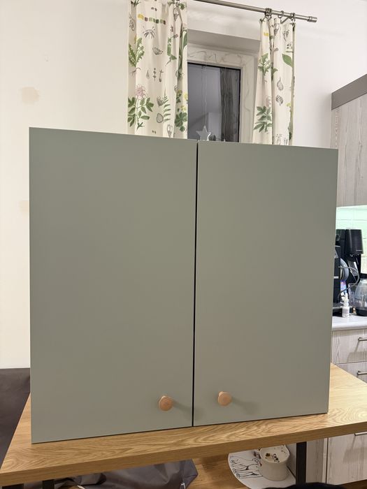 Szafka wisząca  Ikea 80x30x75 kolor drzwi miętowy, obudowa biała