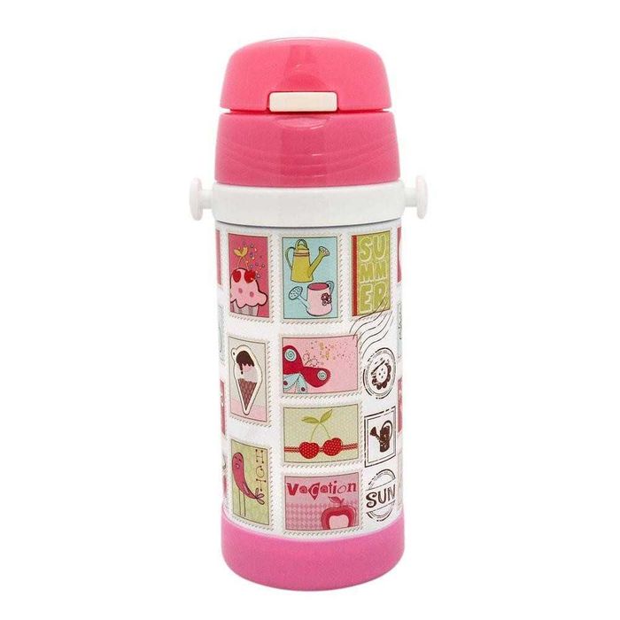 Термос детский термос дітячий с трубочкой 320мл А-Плюс 1776 нержавійка