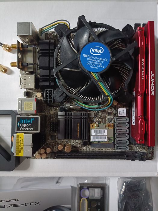 Комплект Asrock Z87E-ITX c Wi-fi+Bluetooth,i5-4460,ОЗУ16,SSD mSATA 128