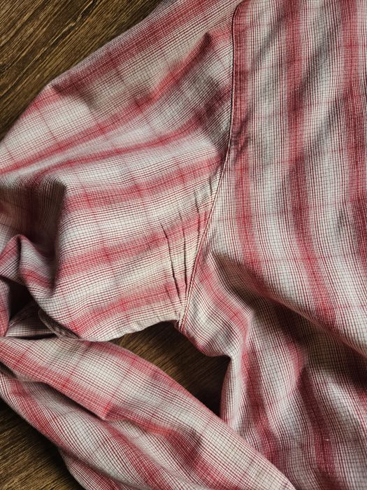 Koszula Lee XXL szer 64x2 bawełna beżowo- czerwona