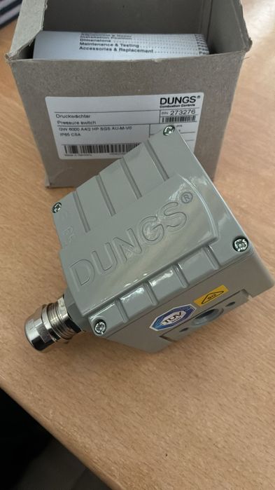 Dungs 273276 Gas Pressure Switch, High Pressure, GW 6000 A4/2 HP