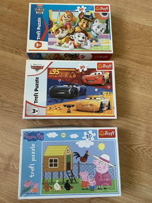 Zestaw: 3x puzzle 3+