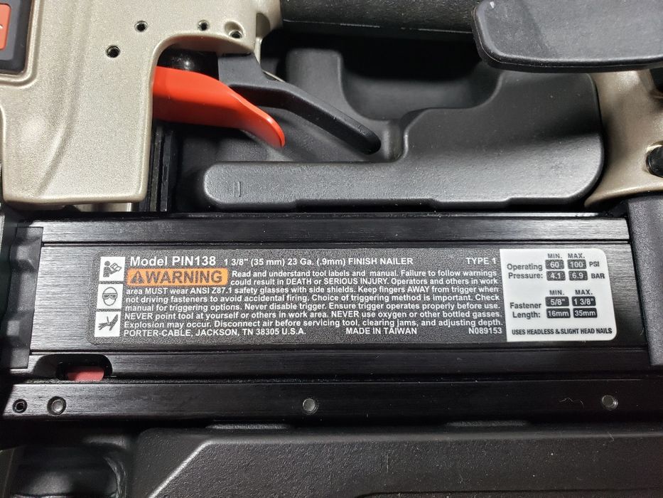 Porter-Cable PIN138 23 Ga пневматичний пістолет нейлер мікрошпилька