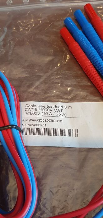 Przewody pomiarowe Sonel 3m