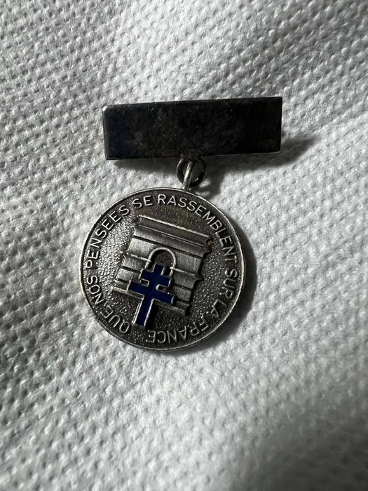 IP1052 - значок bagde министра Андре Борда  - антикварные истребители