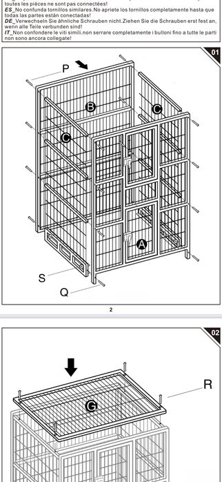 Gaiola para papagaios