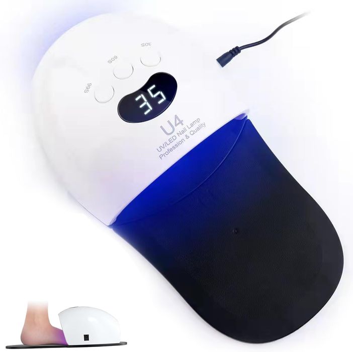 Lampa UV/LED do paznokci 2w1 z terapią światłem, LCD, sensor