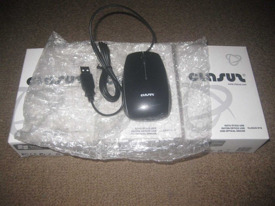 3 Ratos Ópticos USB para PC/Novos e Embalados!