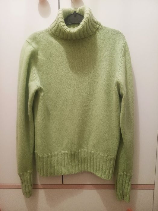 Golf dziewczęcy oliwkowy