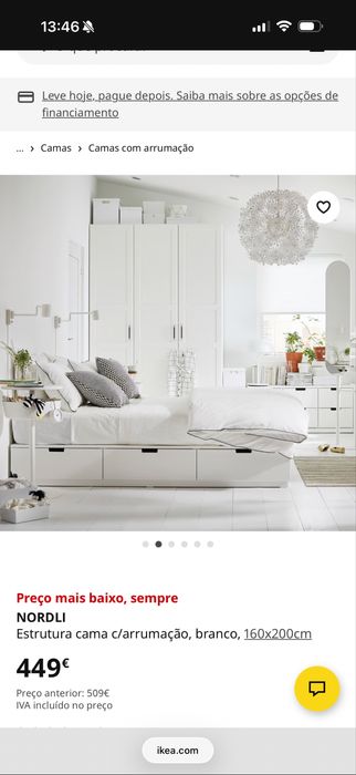 Cama ikea Nordli 160x200