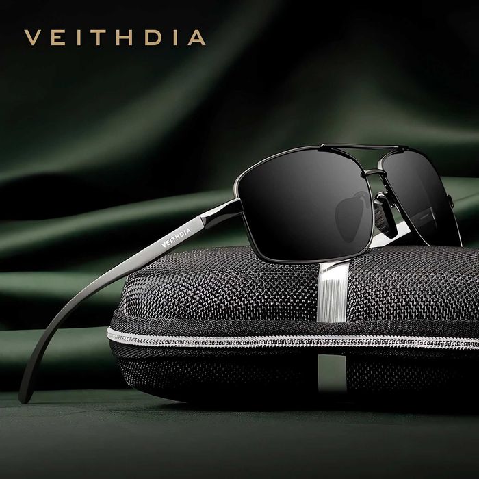 OKULARY PRZECIWSŁONECZNE. Polaryzacyjne HD. Black/Gun Black. Męskie