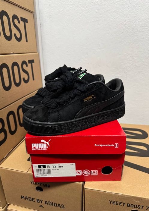 Кроссовки Puma Suede XL black/Пума слайд черные 36 37 38 39 40 41