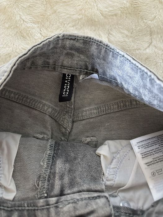 Szare jeansowe szorty