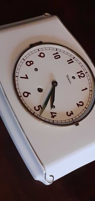 Zegar stary porcelanowy Diehl ścienny