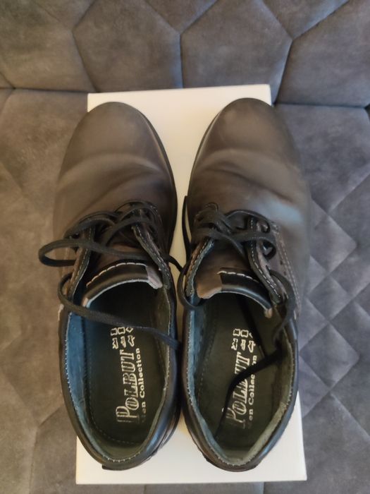 Buty skórzane męskie, półbuty Polbut