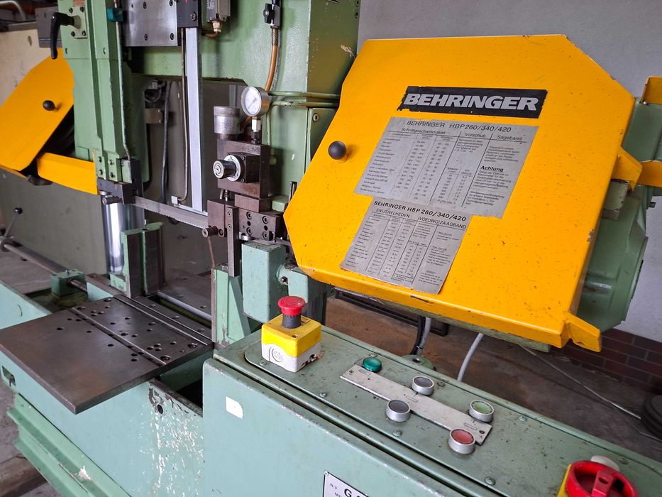 Piła taśmowa słupowa BEHRINGEN HBP 420