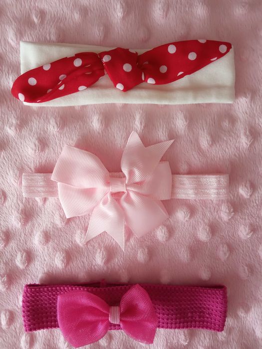 Opaski dziewczęce na głowę. Zestaw