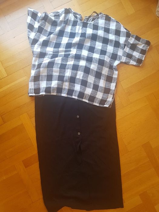 Zestaw ciążowy spodnica bluzka ciążowa M