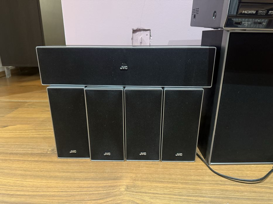 JVC kino domowe 5.1 – DVD/HDMI – komplet z pilotem