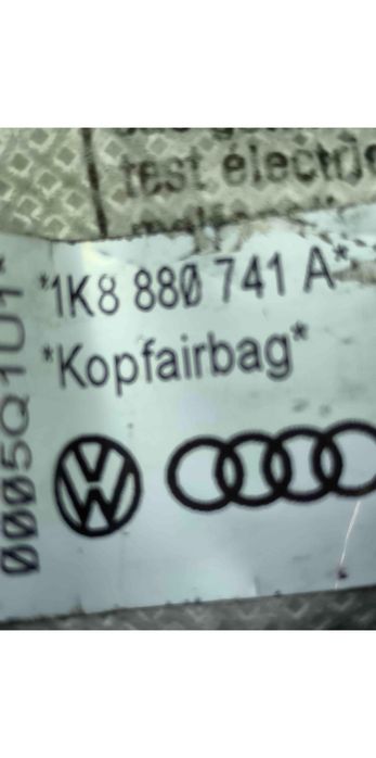 Airbag Cortina Esquerdo 1K8880741A - VW SCIROCCO III