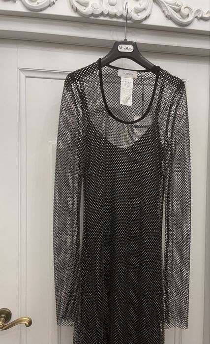 MAX MARA piękna suknia wieczorowa z kryształków. NOWA