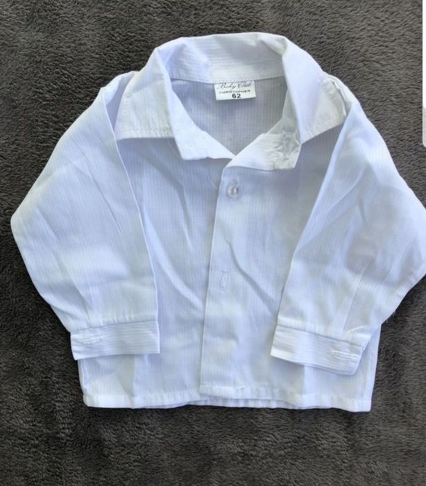 Koszula z kołnierzykiem niemowlęca 62