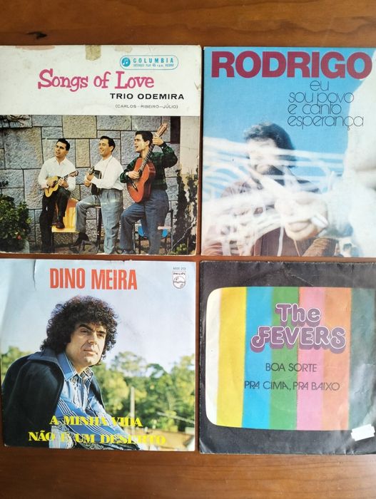 Lote de 4 singles música portuguesa
