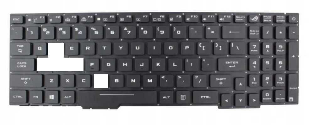 klawisze Asus ROG Strix GL 553 RGB