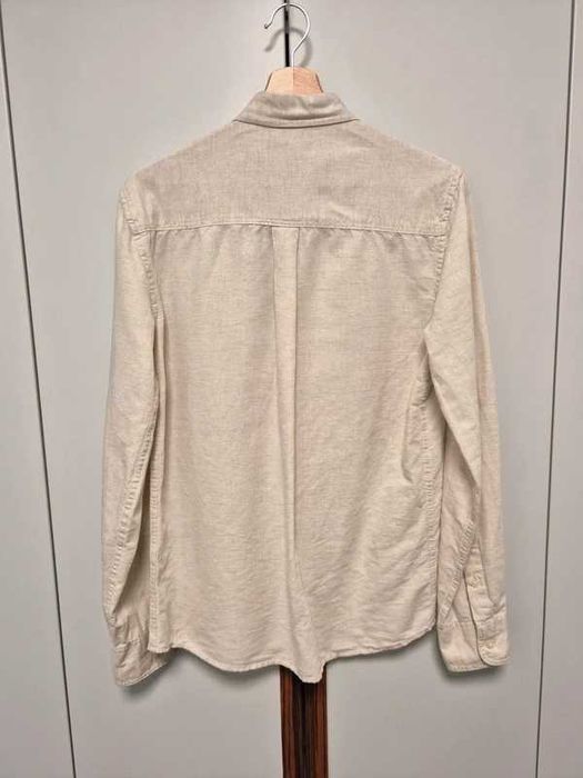 Koszula Zara lniana beżowa casual roz. S
