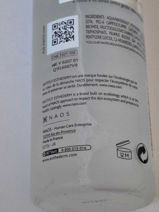 Esthederm Osmoclean woda micelarna  Osmopure 200 ml nowa
