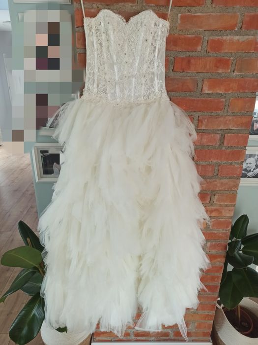 Suknia ślubna tiul i koronka cena do negocjacji