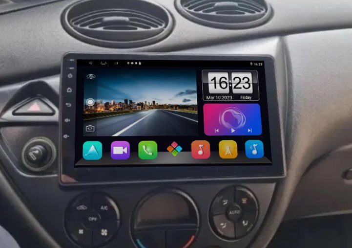 Автомагнітола для Ford Focus mk1 1998-2004, під камеру заднього виду