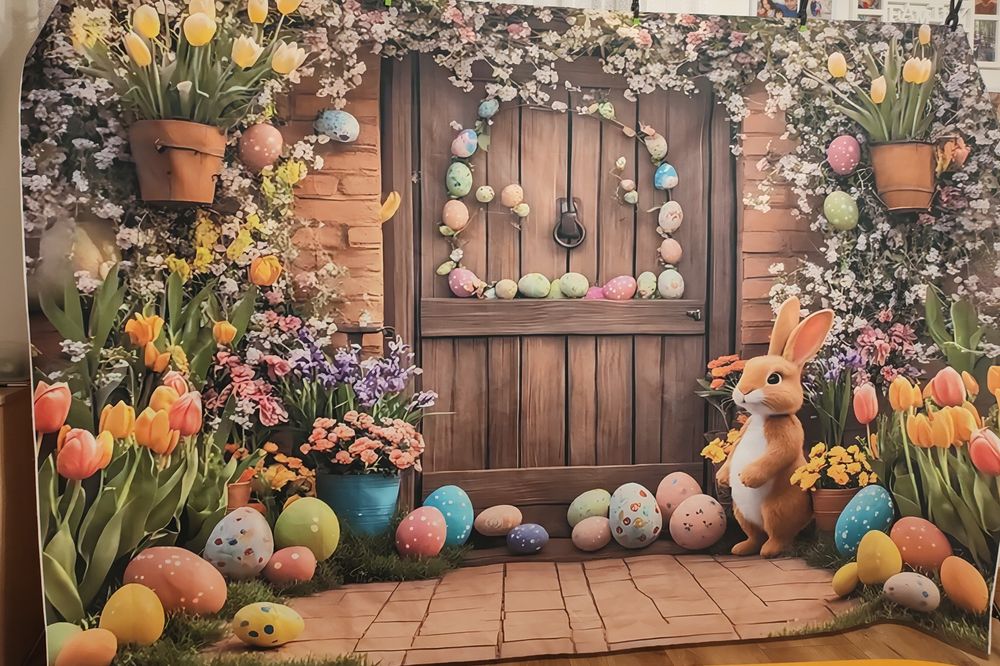 Tło fotograficzne wielkanocne