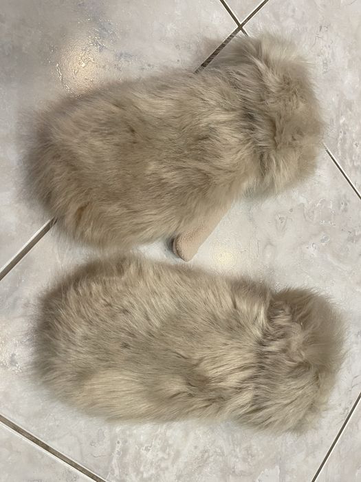 Рукавиці з штучним хутром теплі