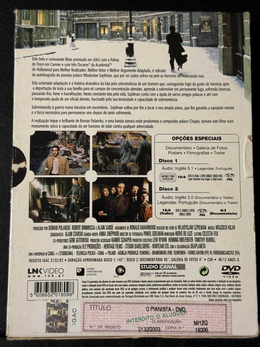 DVD do filme O pianista, Edição Especial
