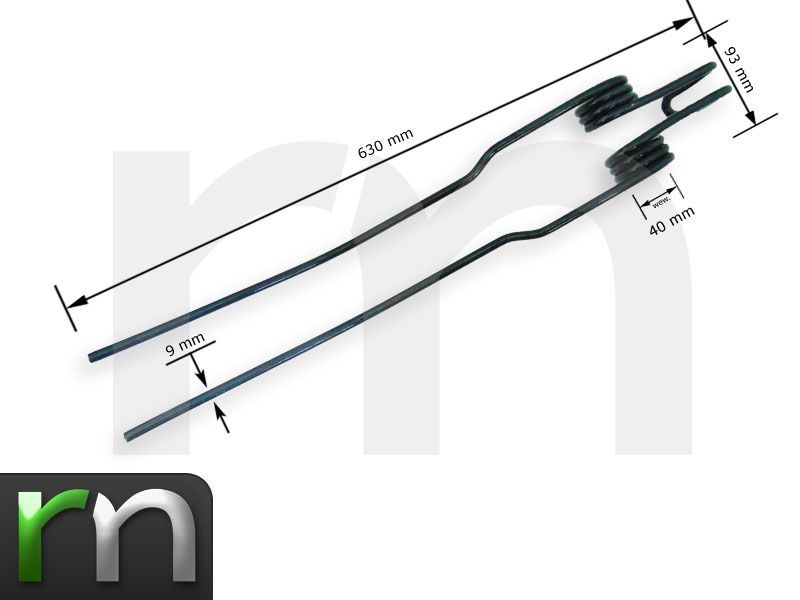 Palec Sprężyna Zgrabiarki Deutz Fahr KS 1.70, 2.33, 2.37, 2.60 WYSYŁKA