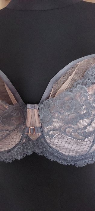 Lanny Mode Biustonosz z siateczką Grafit 90D