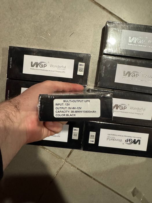 Mini UPS WGP 10400mAh | Інтернет без Світла до 12 Годин | Для Роутера