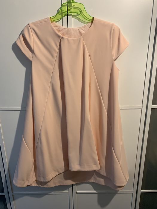 Morelowa grubsza sukienka M