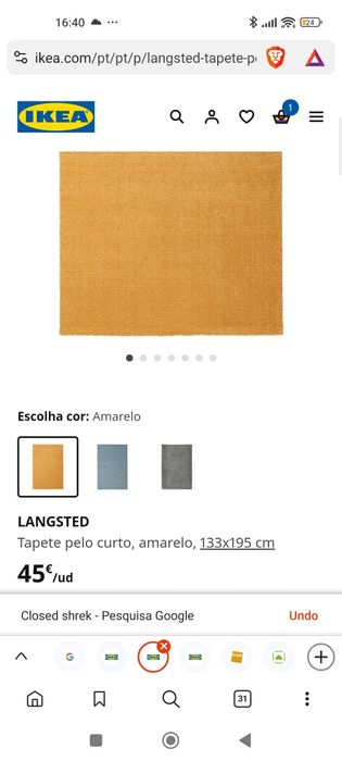 Vendo carpete ikea