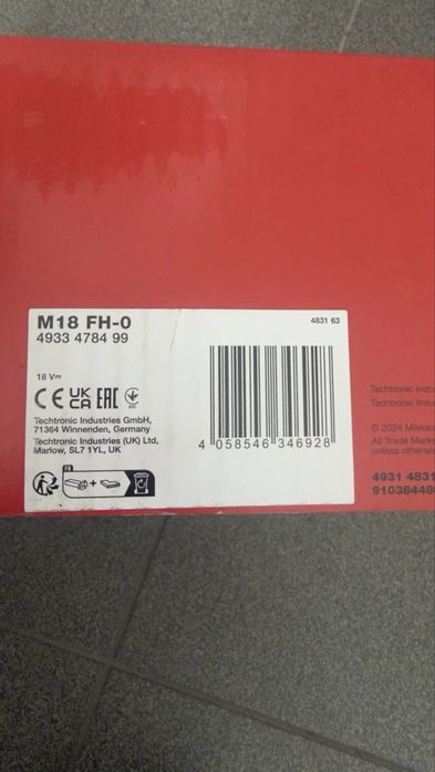 Nowa zaplombowana Mlotowiertarka  M18FH-0 MILWAUKEE