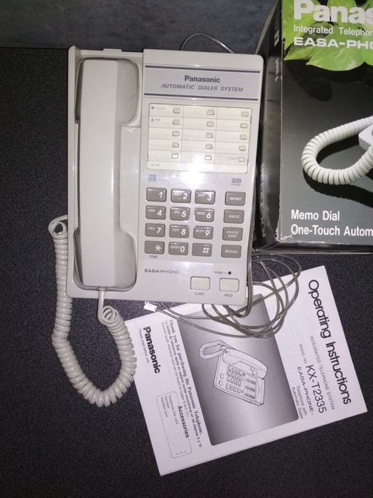 Телефон стационарный кнопочный проводной Panasonic