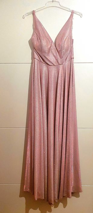 Suknia Pretty Women r. 38 pudrowy pastelowy róż