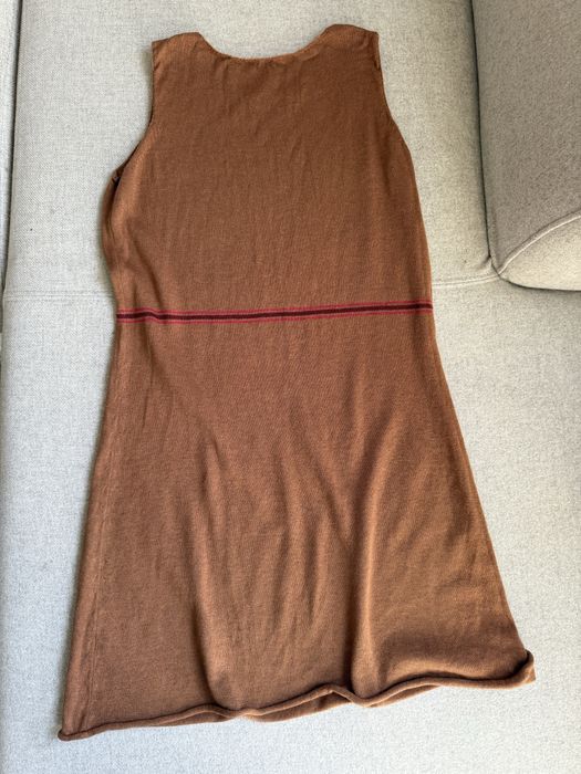 Sukienka wełniana kamelowa Gudrun Sjoden rozmiar S