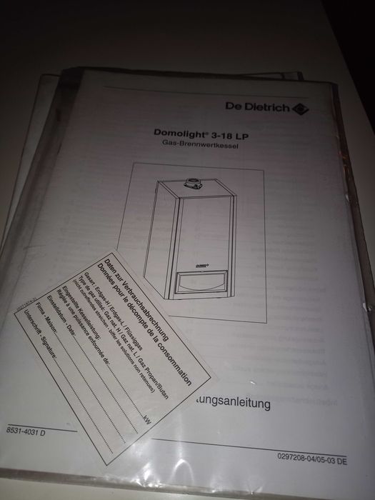 Dietrich domolight 3-18, kocioł sr130