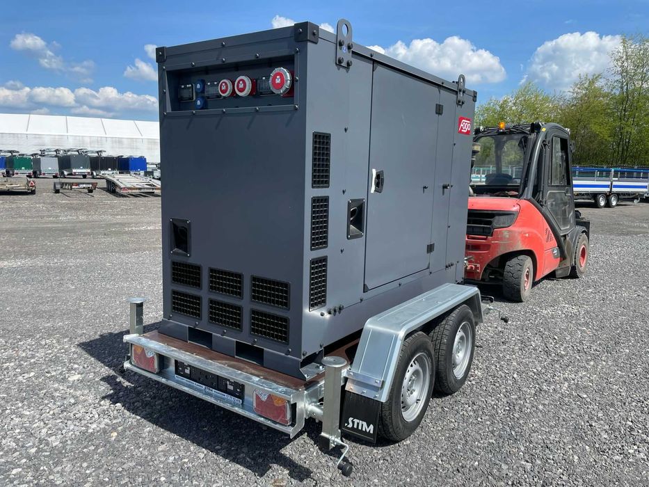 Wynajem wypożyczenie Agregatu prądotwórczego 100kVA z przyczepą