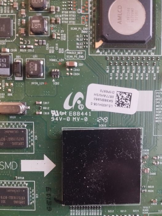 Плата T-con Samsung UE40ES6307U