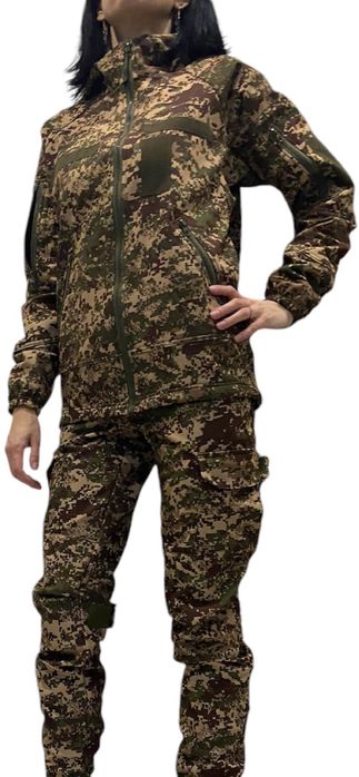 Жіноча військова тактична форма Хижак НГУ софтшел утеплена