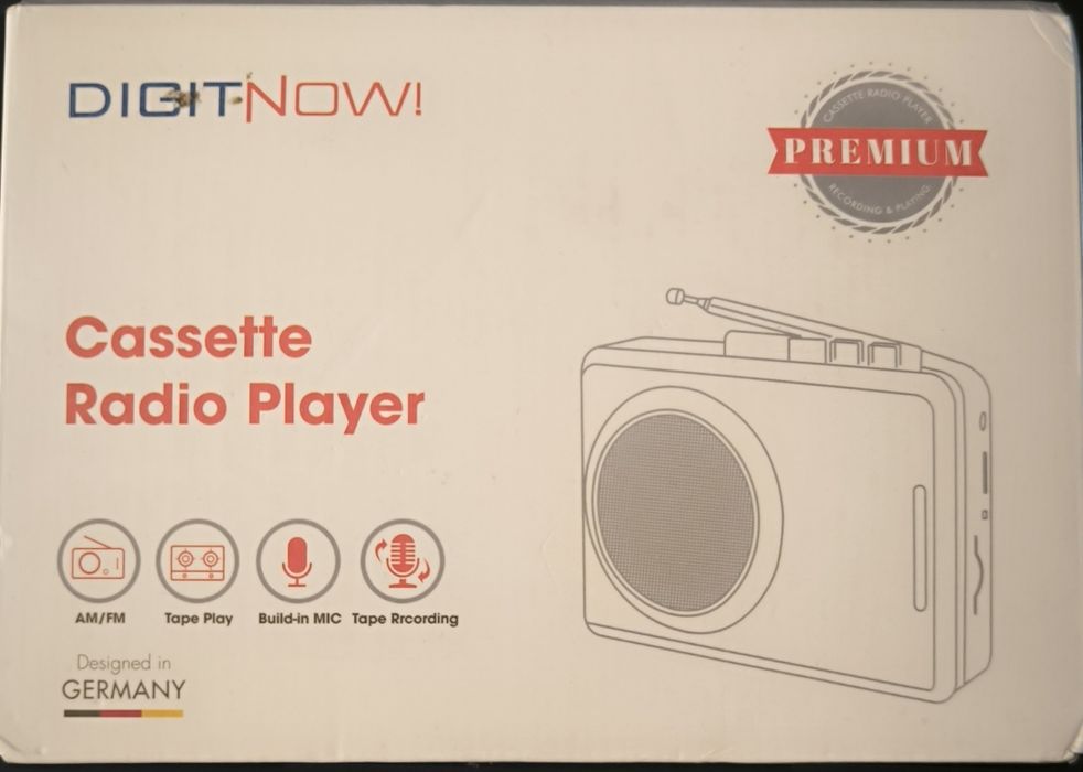 Walkman com rádio novo na caixa